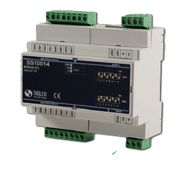 SS 10014 Distributed I/O Device in a 6 DIN Module Box, 4 Inputs for RTD via RS-485